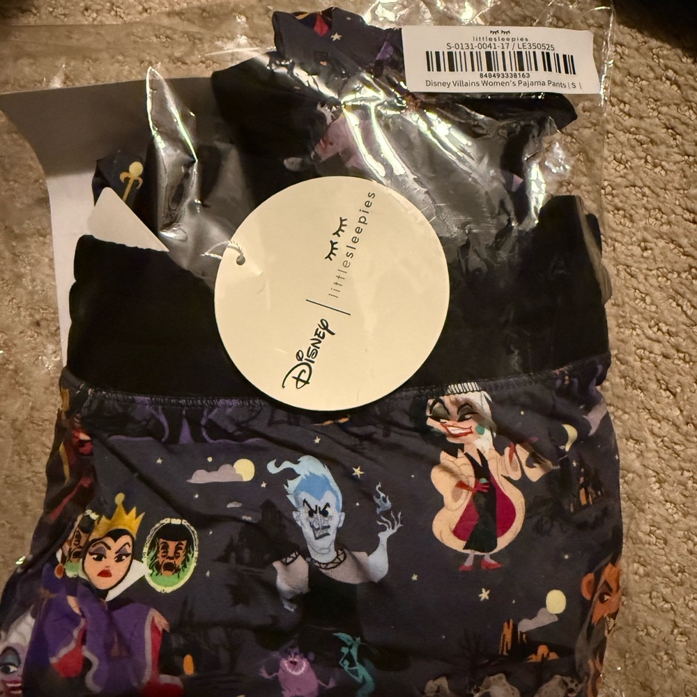 Little Sleepies Disney Villains Women's Pajama Pants - Black & Purple